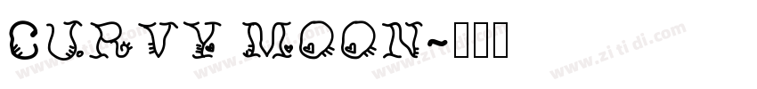 CURVY MOON字体转换
